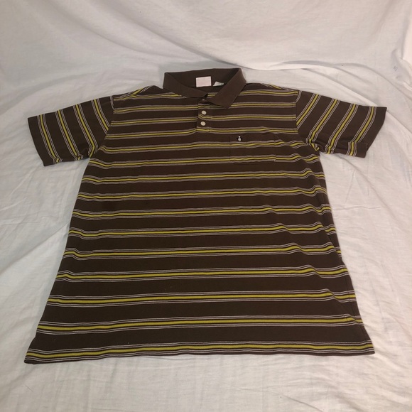 Original Penguin Logo Striped Polo Xl 